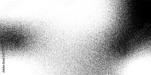 Halftone Gradient Round Circles Pattern Vector Design Elements with Noise Grains from Dark to Light isolated on transparent background eps 10