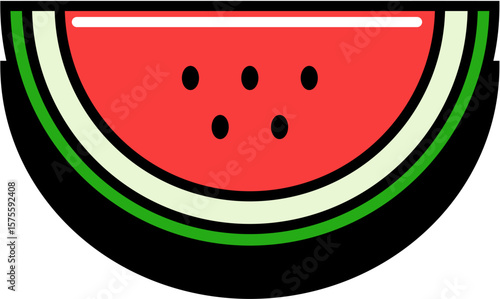 watermelon vector illustration