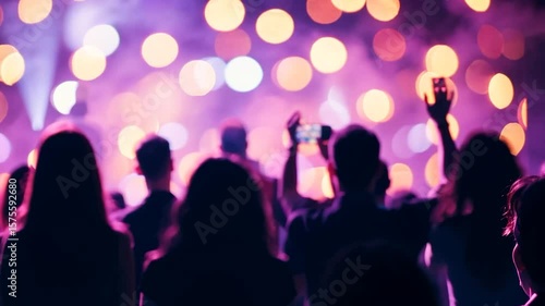 Wallpaper Mural Crowd at a vibrant music performance Torontodigital.ca