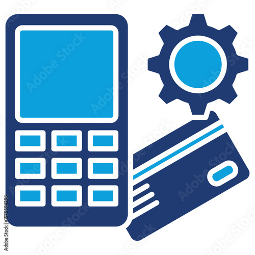 Merchant Flat Blue Icon