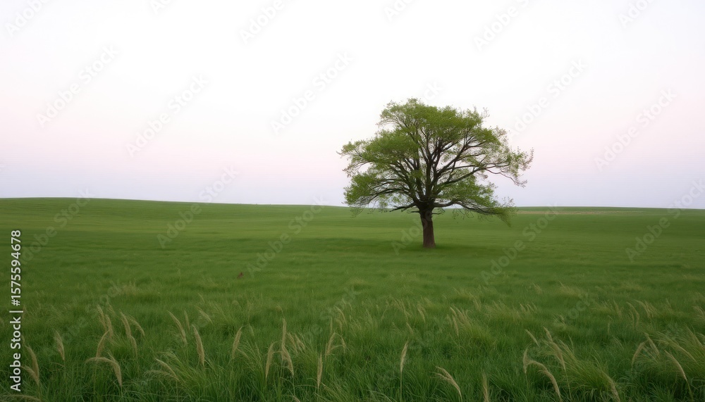 Obraz premium Solitary tree in a field