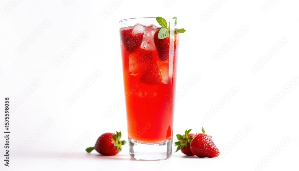 custom made wallpaper toronto digitalStrawberry Iced Drink