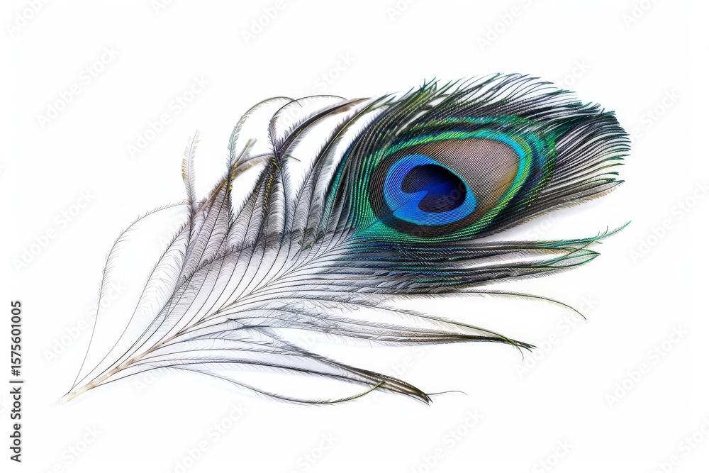 Obraz premium image of peacock feather