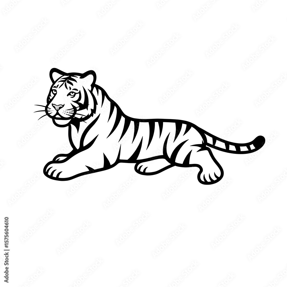 Fototapeta premium tiger vector illustration