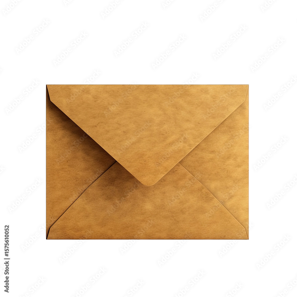 Closed light brown envelope Closed light brown envelope
