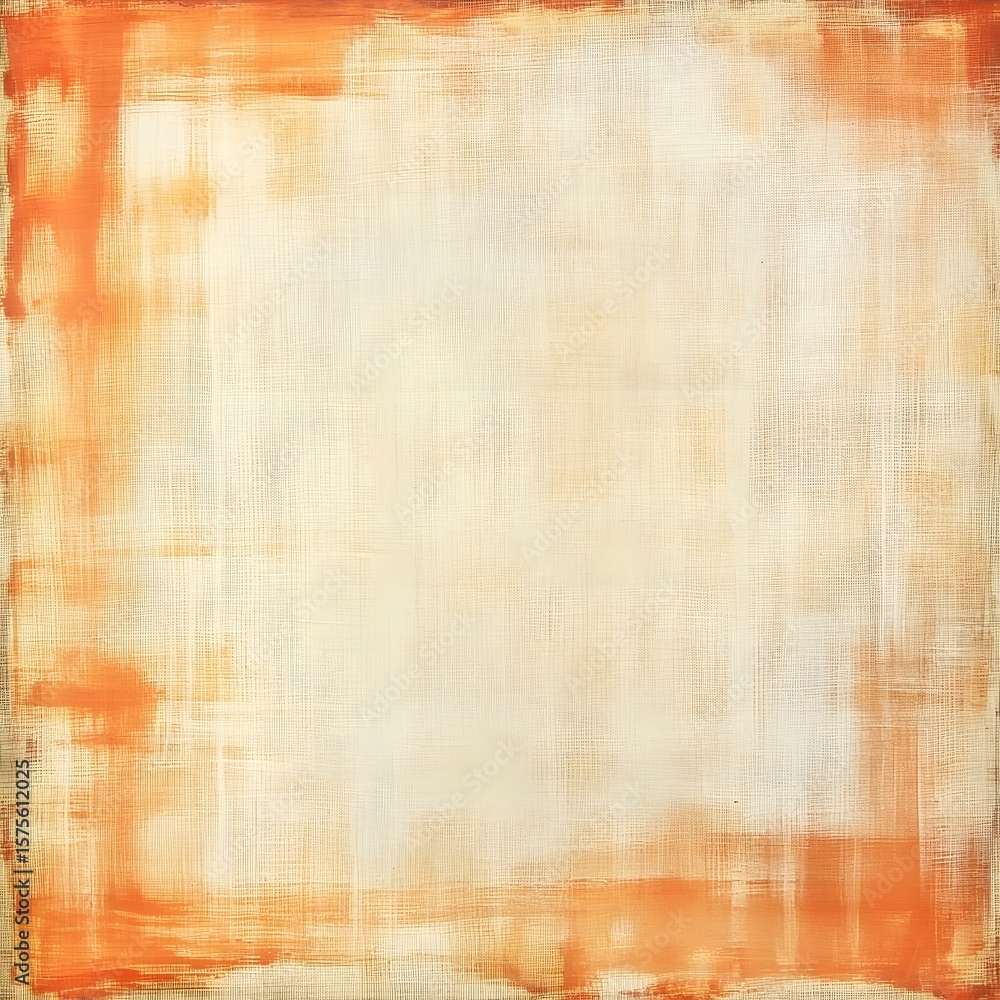Obraz premium Abstract Orange and Beige Textured Background, Grunge Canvas, Painted Wall Design