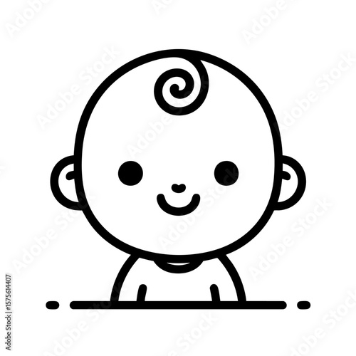 Adorable Baby: Cute Infant Illustration