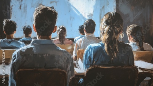 Audience watching presentation