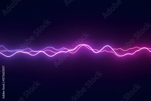 Abstract glowing colorful light background with neon waves and digital energy effects