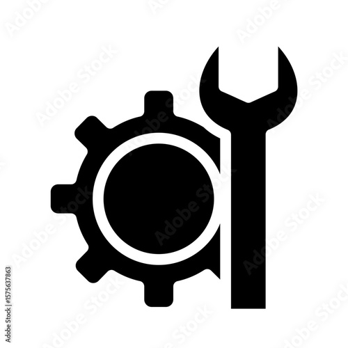 spanner glyph icon