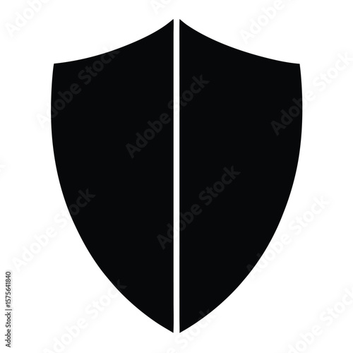 Free Download A simple black shield icon isolated on white background for protection and security designs - GFXLoad