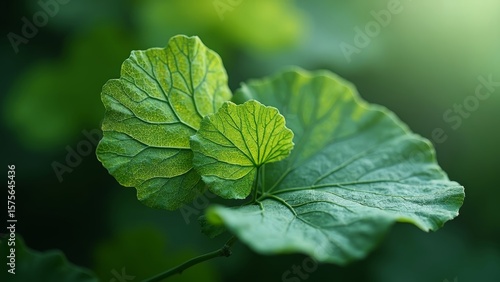 Close up of natural green leaves