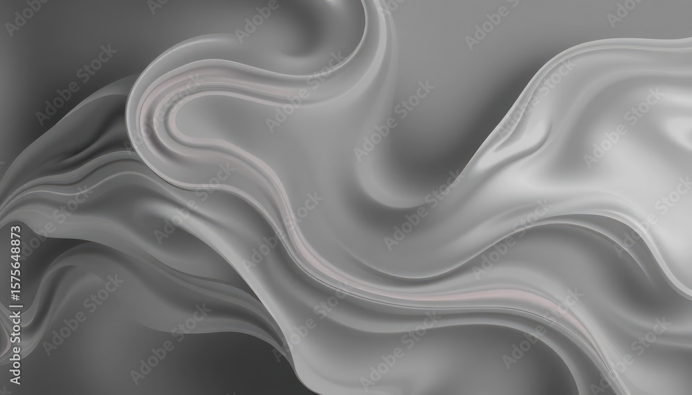 Obraz premium Abstract grayscale flowing waves (3)