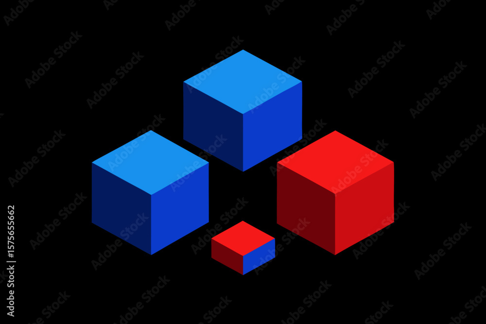 Obraz premium abstract cube background