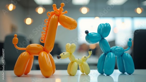 Colorful Balloon Animal Scene