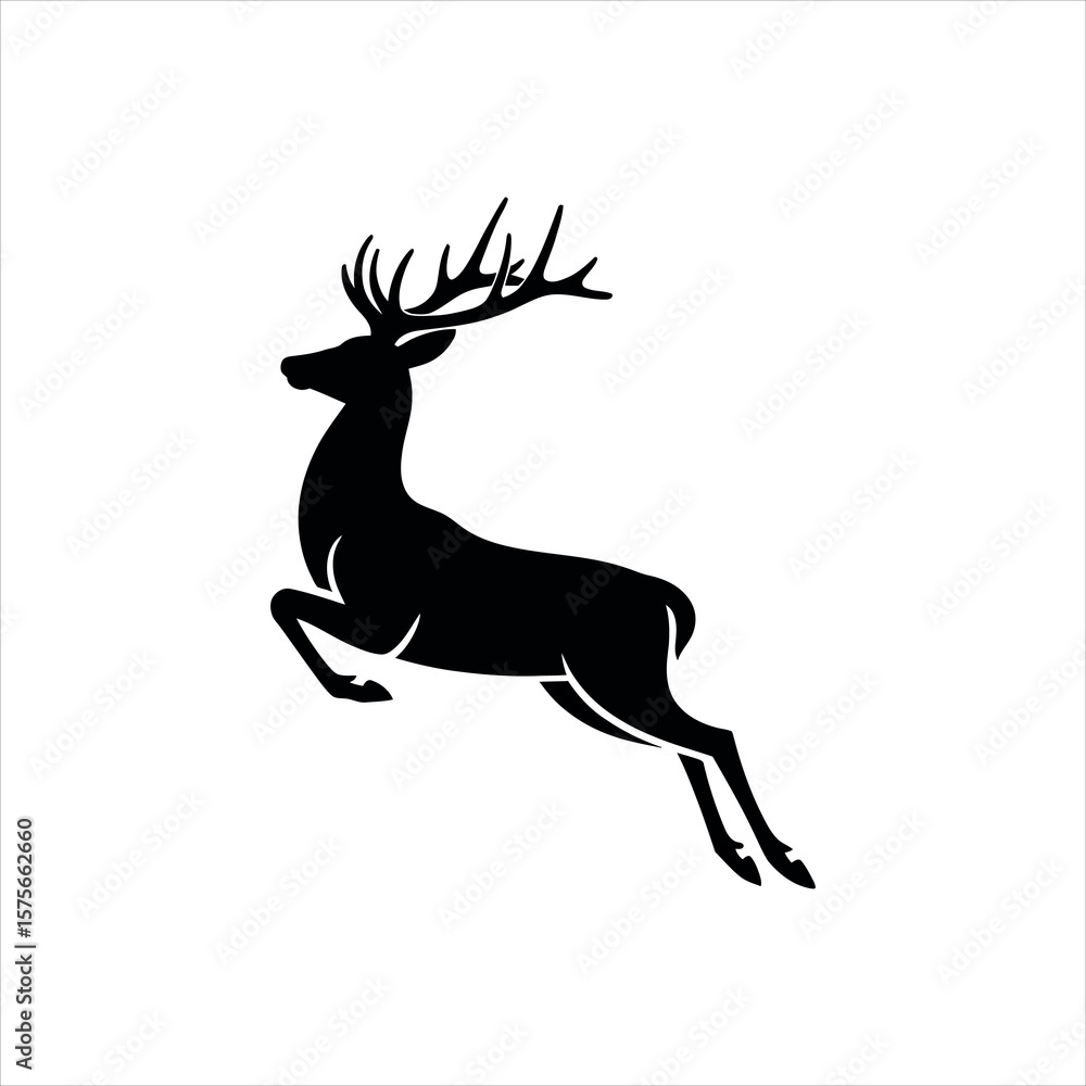 Fototapeta premium deer silhouette vector