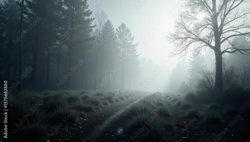 Obraz premium Dreamlike black & white gradients, film grain texture , subtle, low contrast
