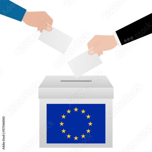 European Union Election. Election Concept. Vector Illustration. 