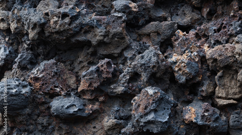 Obraz premium Close-up volcanic rock texture