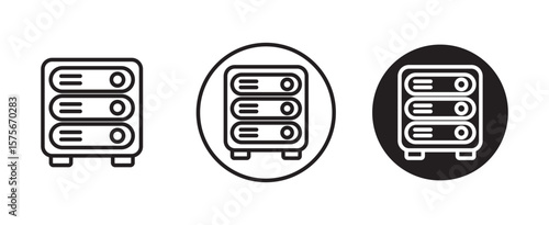 Server rack icon vector, Symbol, logo illustrations.server rack ico