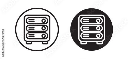 Server rack icon vector, Symbol, logo illustrations.server rack ico