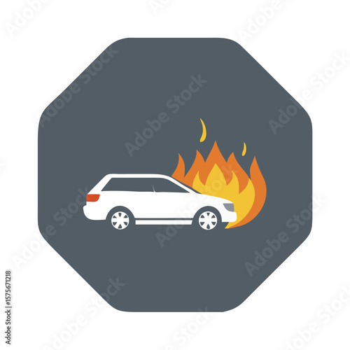 car and fire