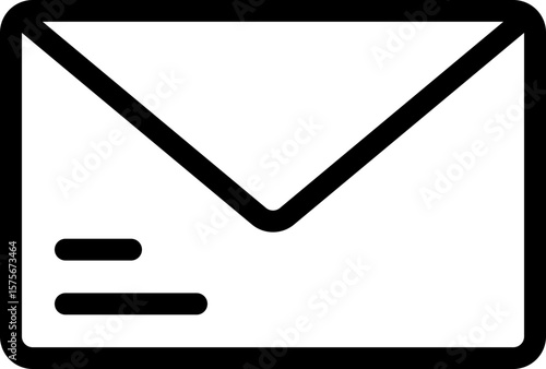 Simple Envelope Icon  Clean, Minimalist Design for Email, Messaging, and Communication