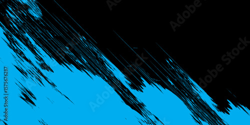 Abstract blue sky with flowing light lines and wave patterns creates a technological fiber optic design