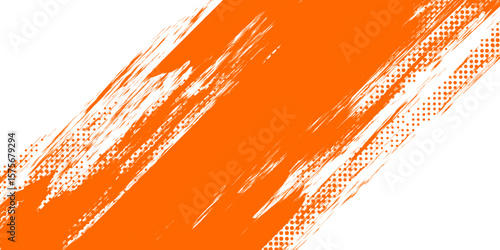 Vibrant abstract background vector illustration with flowing orange and red flame-like lines, creating an energetic wave design