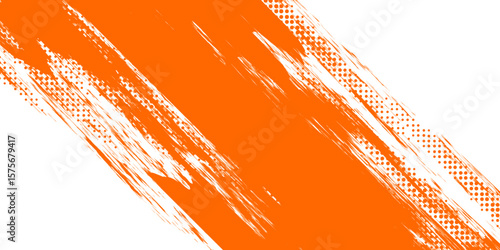 Orange grunge vector illustration with abstract lines and sun-like waves for a fiery background pattern