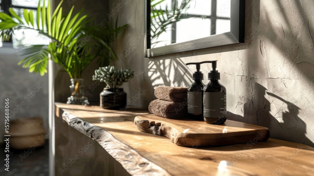 Fototapeta premium Generated title for shihab_99_A_bathroom_shelfie_scene_with_arranged_skincare_bottl_526331e1-e728-4f02-9ab1-6dfe7f503902_3-topaz-enhance-4x-faceai.jpeg