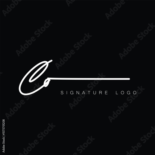 CO Handwritten initial letter, CO simple signature vector CO logo , CO beauty logo , CO photography letter logo design.
