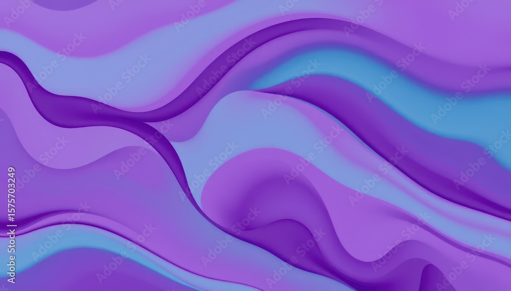 Obraz premium Abstract purple and blue wavy pattern (1)
