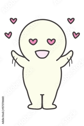 Simple full-length portrait of a person expressing heartfelt joy.