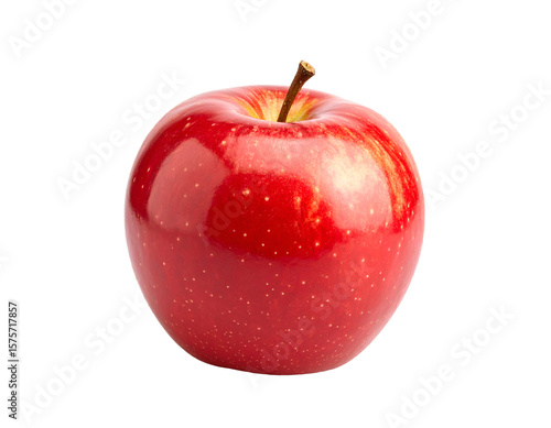 Red delicious apple against black backdrop