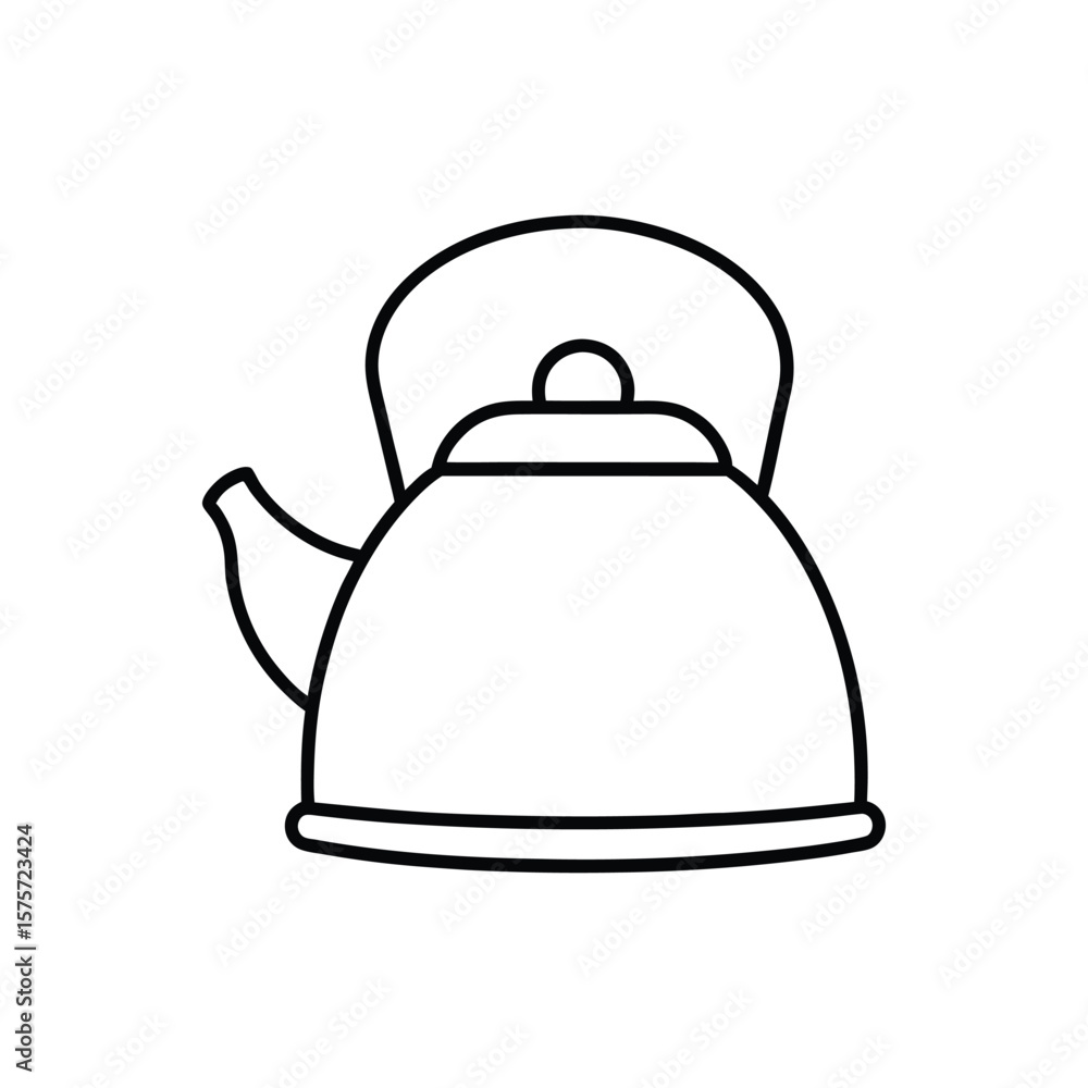 Obraz premium kettle line art