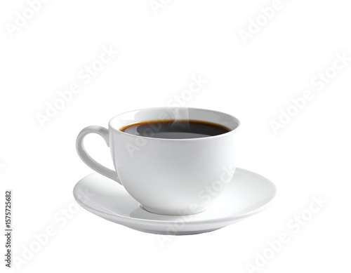 Wallpaper Mural Black coffee in a white cup Torontodigital.ca