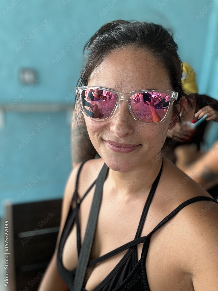 young woman in sunglasses young woman in sunglasses
