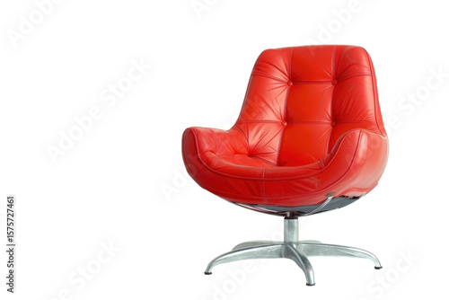Comfortable desk chair shown alone with clear transparent background