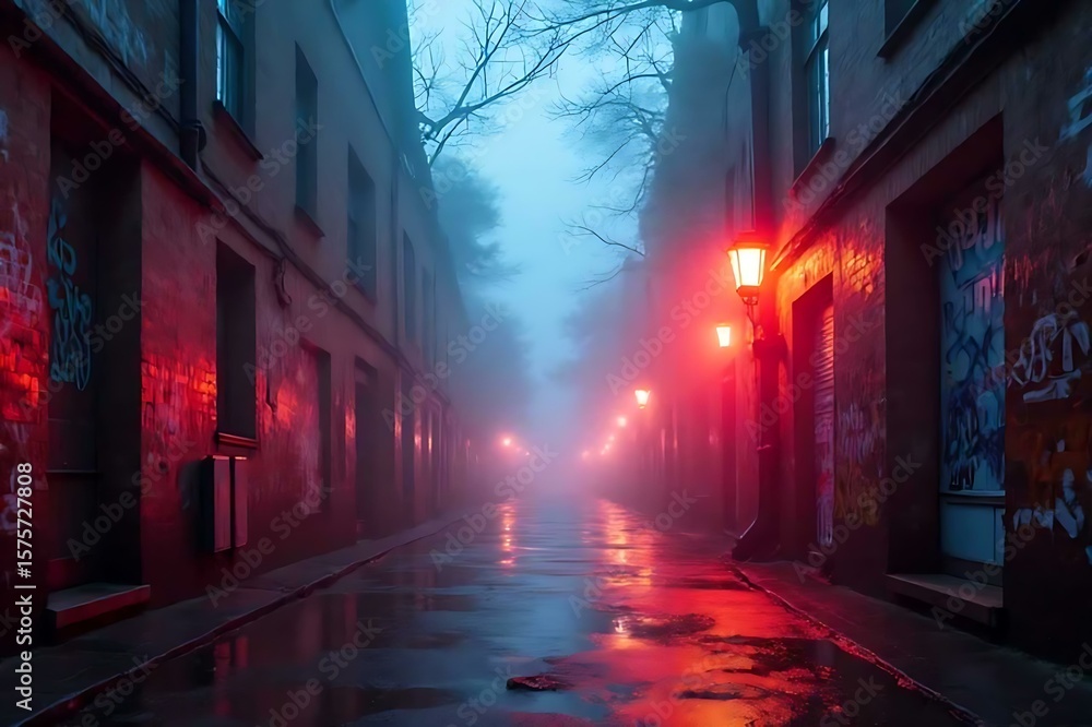 Fototapeta premium street at night