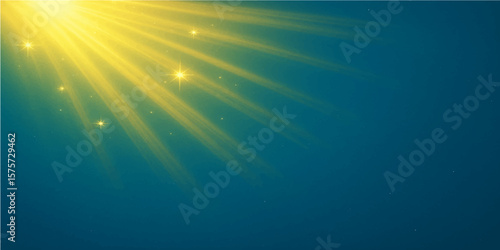 Radiant Light Burst: A vibrant display of light and energy illuminates a rich blue canvas, creating a sense of awe and wonder. capturing the essence of cosmic beauty and pure radiance.