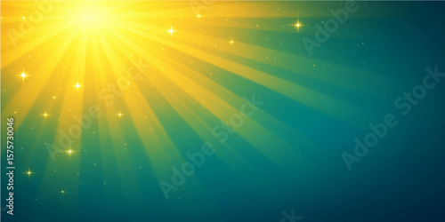 Radiant Sunlight and Azure Sky: The sun emits rays of light, creating a visual of warmth and energy, illuminating the azure blue sky, offering a perfect illustration of optimism.