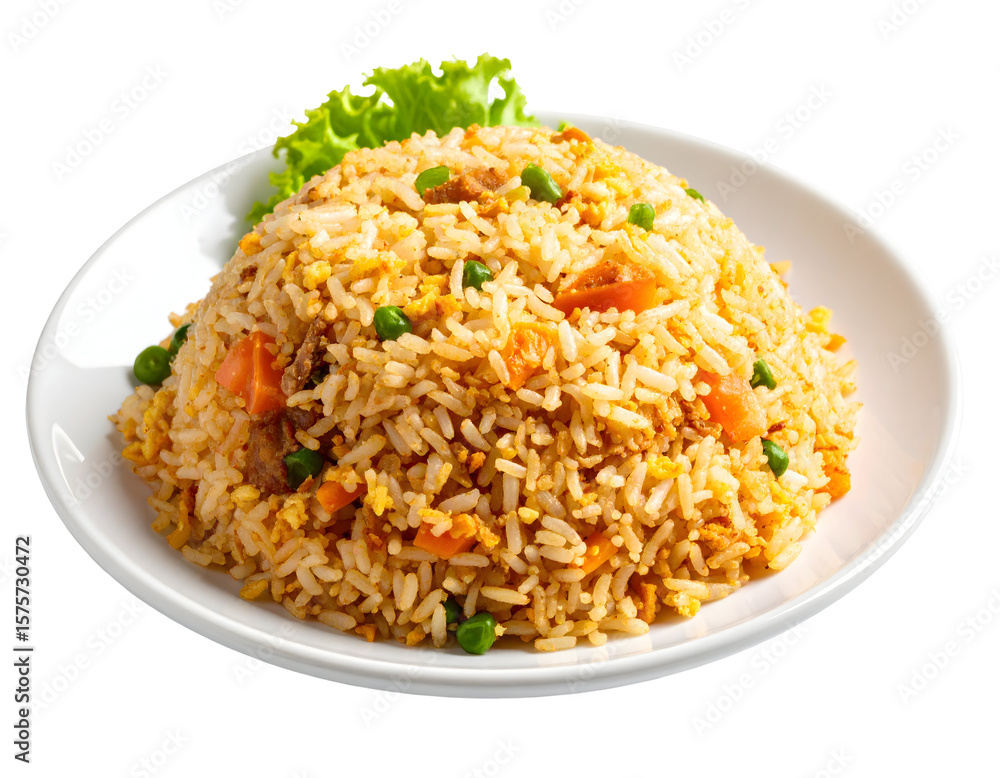 Delicious and appetizing plate of fried rice Delicious and appetizing plate of fried rice