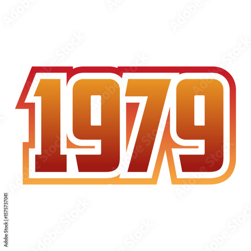 Vintage 1979 typography in retro style, for T-shirts, stickers, posters
