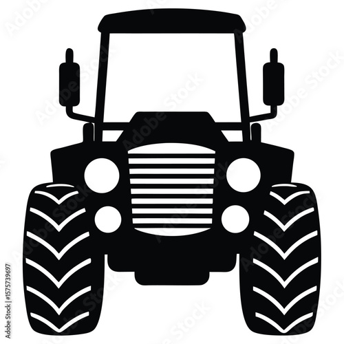 tractor isolated on white background