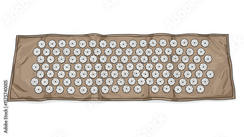 Acupressure mat for pain relief and relaxation studio shot for healthy lifestyle images