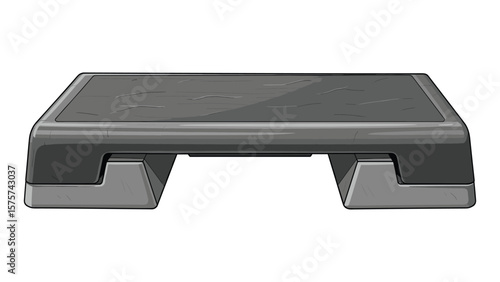 Aerobic Step Platform Illustration for Fitness and Exercise Designs Creative Resource
