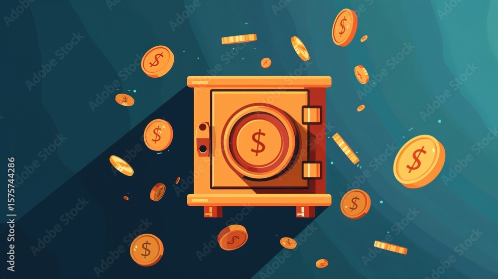 Obraz premium Money management supports long term financial stability and peace.