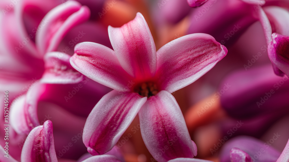 Close-up of a vibrant pink flower with soft petals and delicate texture, shallow depth of field. AI generation. Close-up of a vibrant pink flower with soft petals and delicate texture, shallow depth of field. AI generation.