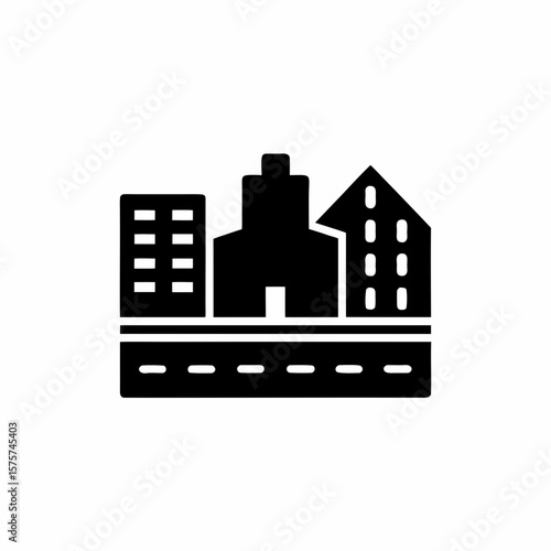 creative details Outline Urban Sprawl Icon vector illustration